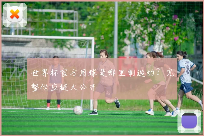 世界杯官方用球是哪里制造的？完整供应链大公开