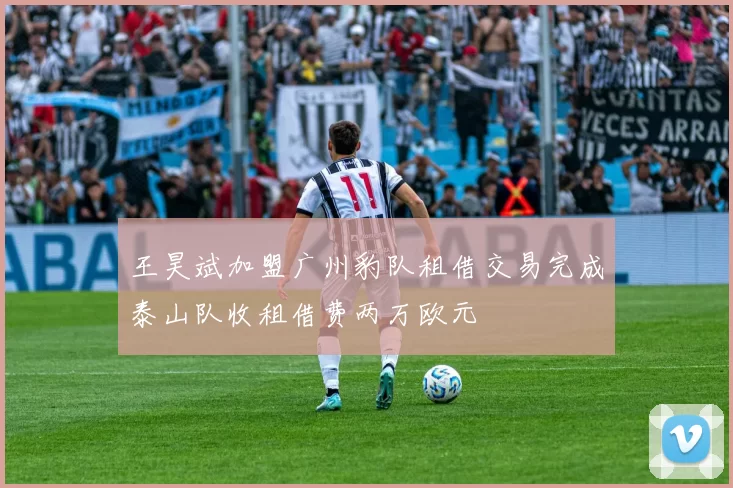 王昊斌加盟广州豹队租借交易完成泰山队收租借费两万欧元