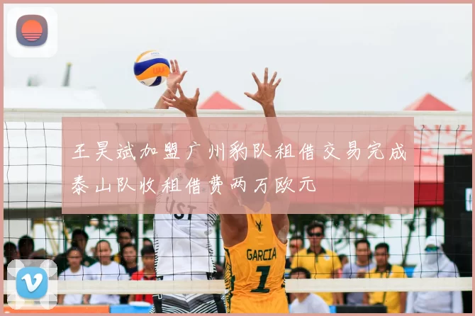 王昊斌加盟广州豹队租借交易完成泰山队收租借费两万欧元